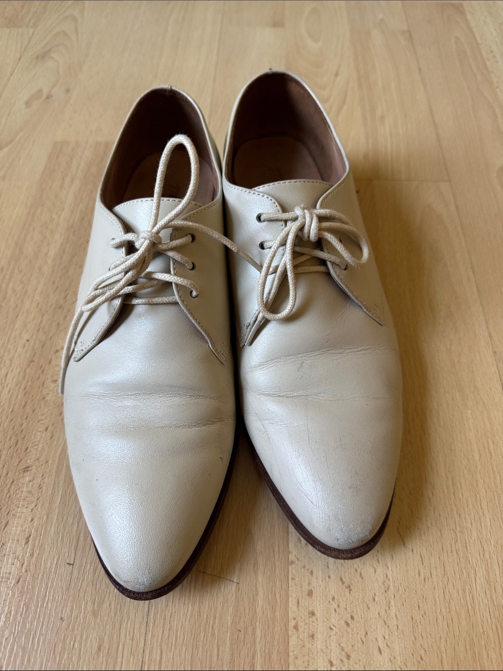 Madewell Leather lace up shoes (Sample) size 9
